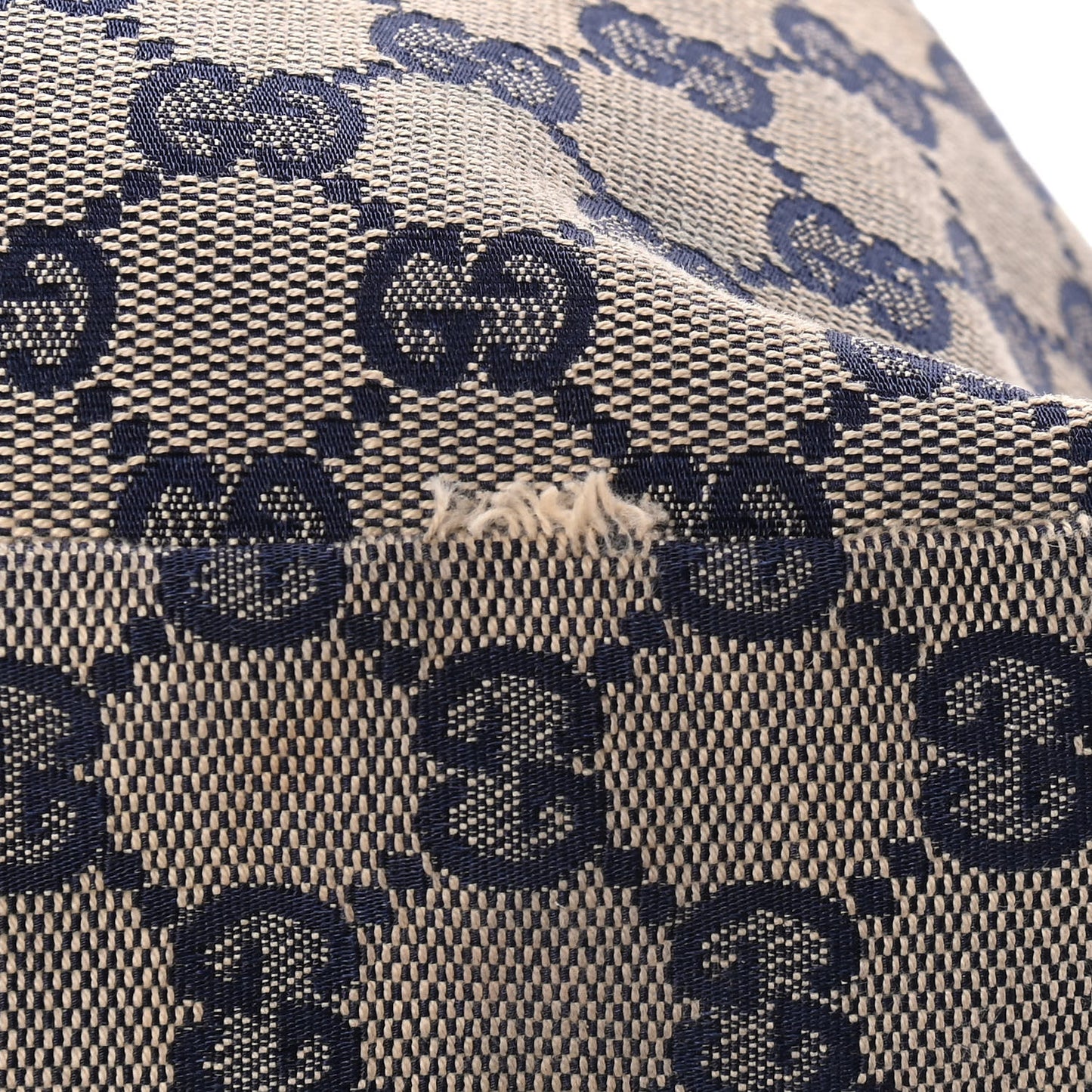 Monogram Large Horsebit Chain Hobo Navy