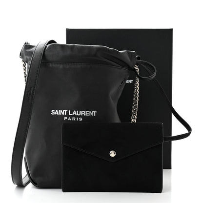 Saint Laurent Lambskin Small Teddy Bucket Bag Black 12 of 12