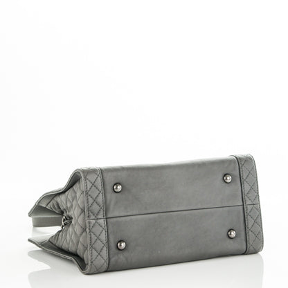 Chanel Calfskin Boy Reverso Shopping Tote Grey 4 of 7