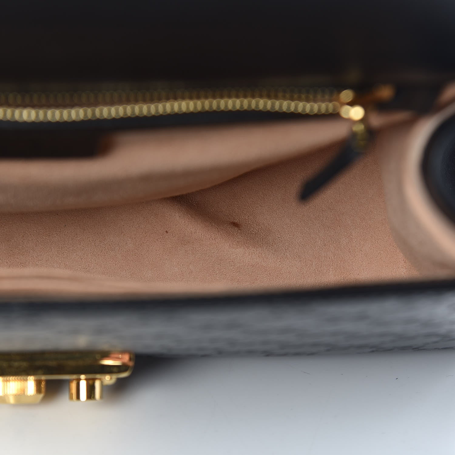 Gucci Guccissima Medium Padlock Shoulder Bag Black 11 of 12