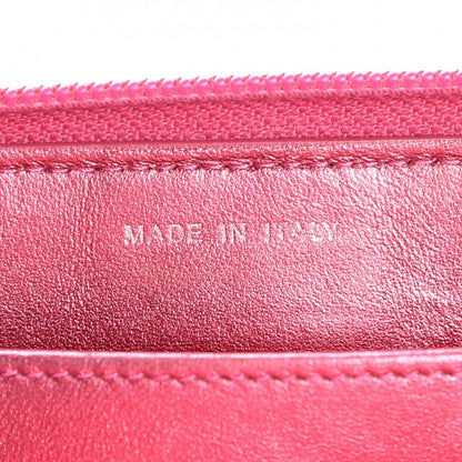 Chanel Metallic Patent Quilted Boy L-Gusset Zip Wallet Pink 7 of 8