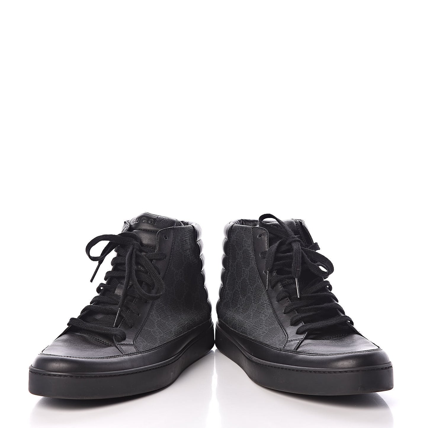 GG Supreme Monogram Mens Common High Top Sneakers 11 Black