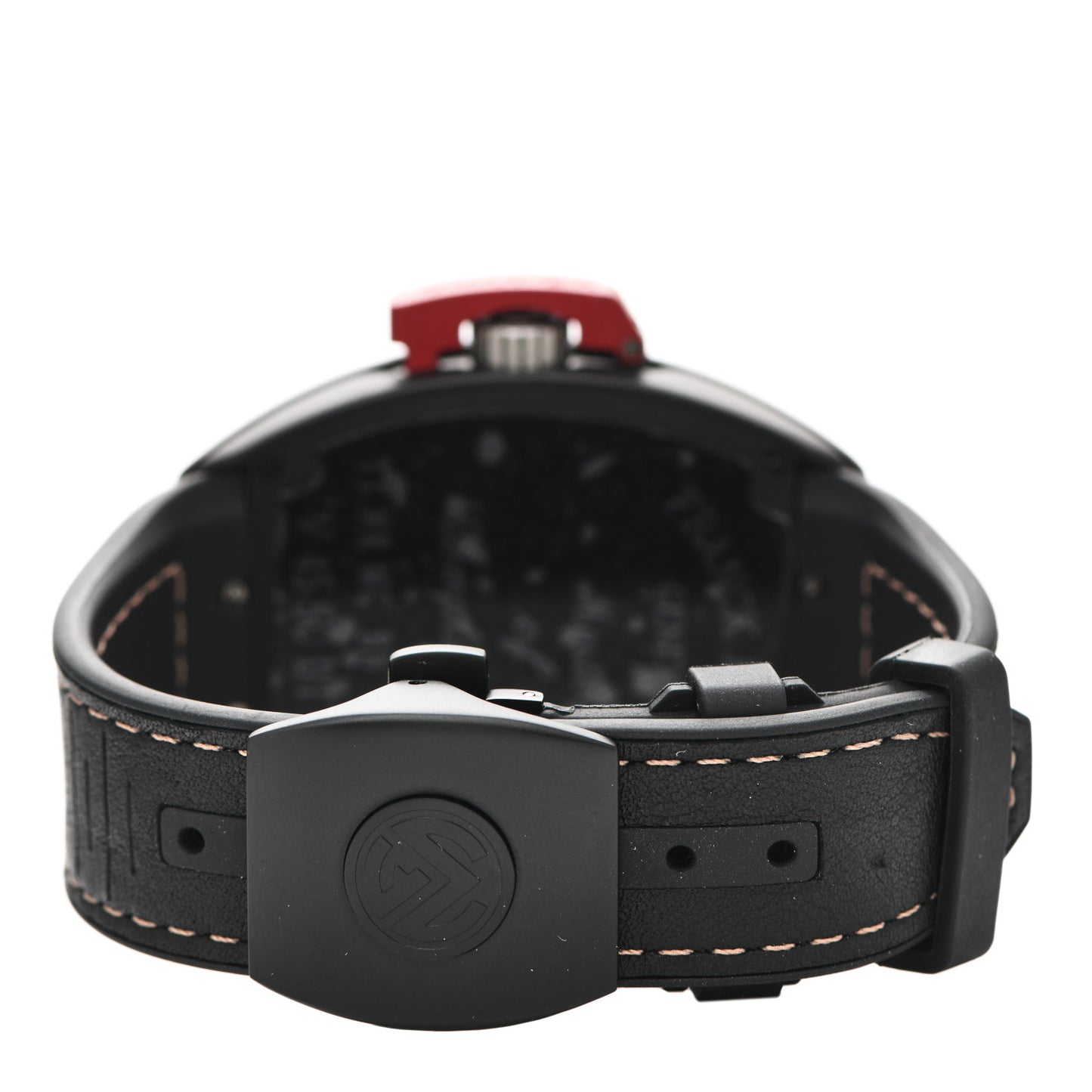 Titanium Calfskin 45mm Vanguard Fullback Automatic Watch Black V45SCDTLCK