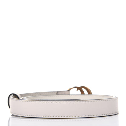 Gucci Calfskin Double G 20mm Belt 85 34 Mystic White 2 of 8