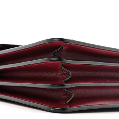 Bulgari Calfskin Serpenti Forever Top Handle Burgundy 10 of 14