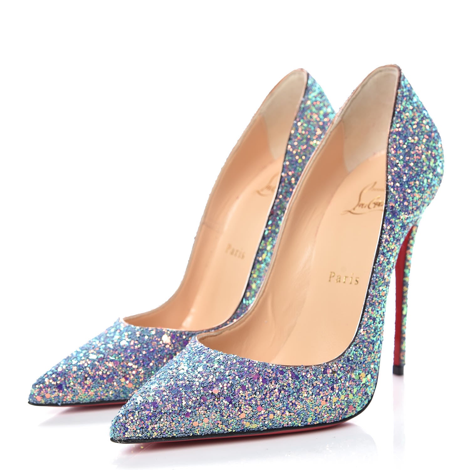 Christian Louboutin Glitter So Kate Dragonfly 120 Pumps 37.5 China Blue 3 of 11