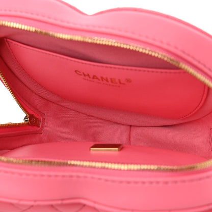 Chanel Lambskin Quilted CC In Love Heart Bag Pink 5 of 14