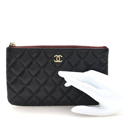 Chanel Caviar Quilted Cosmetic Case Black 2 of 8