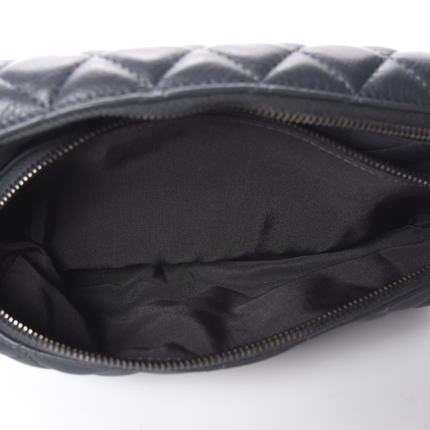 Chanel Calfskin Quilted Waist Bag Dark Grey 10 of 11