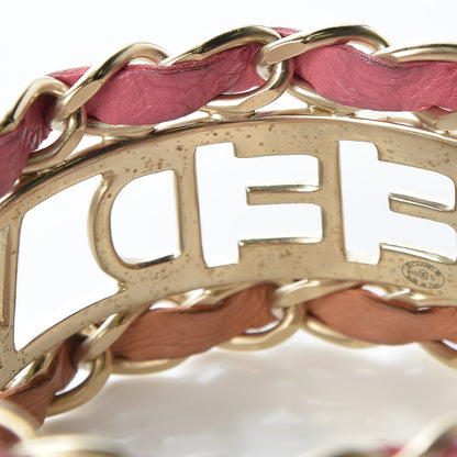 Chanel Lambskin Tweed We Need Bracelet Pink Beige 7 of 9
