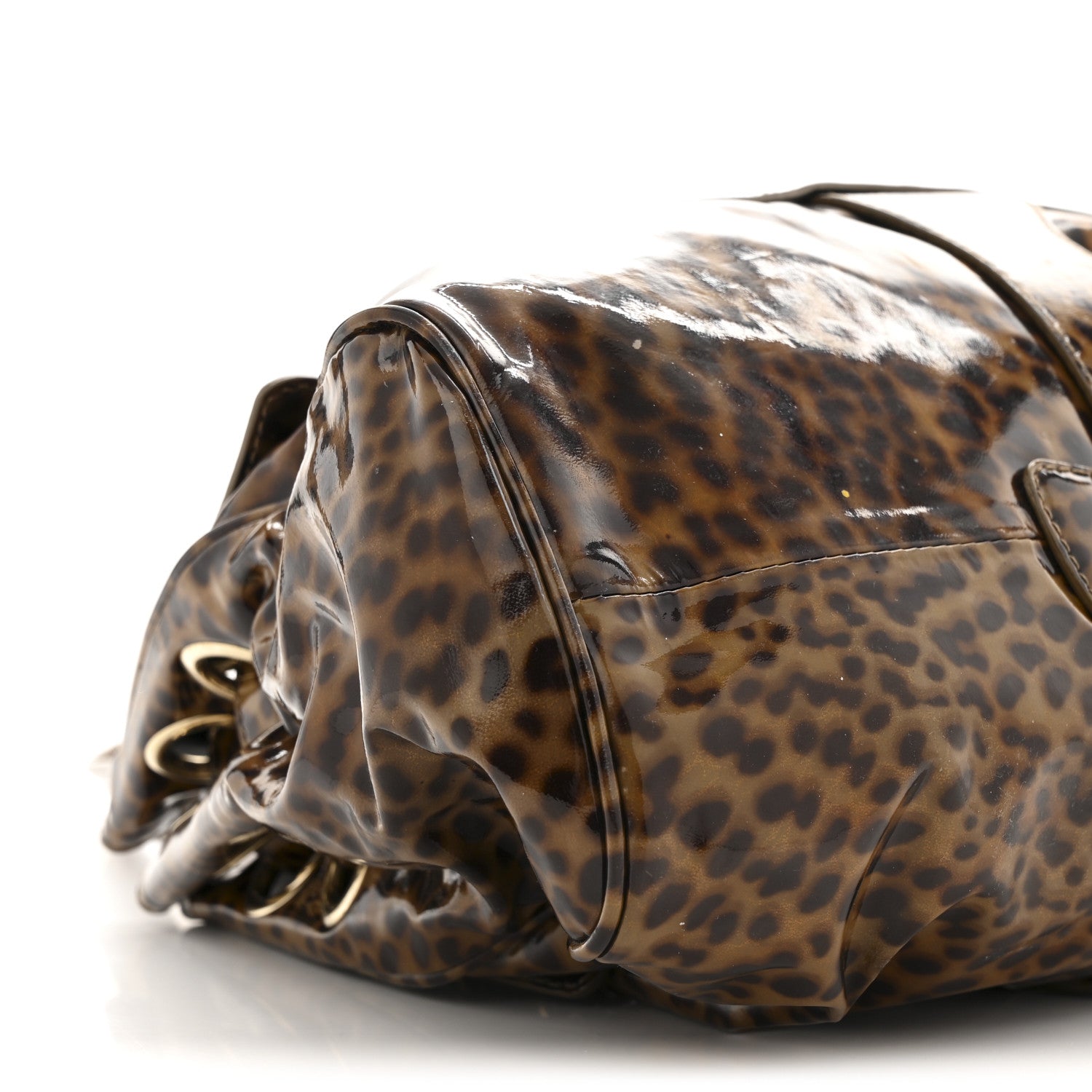 Jimmy Choo Patent Leopard Print Riki Natural 8 of 13