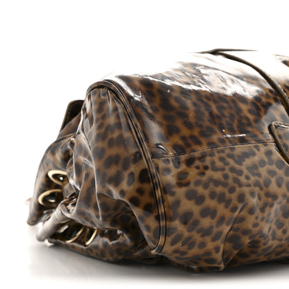 Jimmy Choo Patent Leopard Print Riki Natural 8 of 13