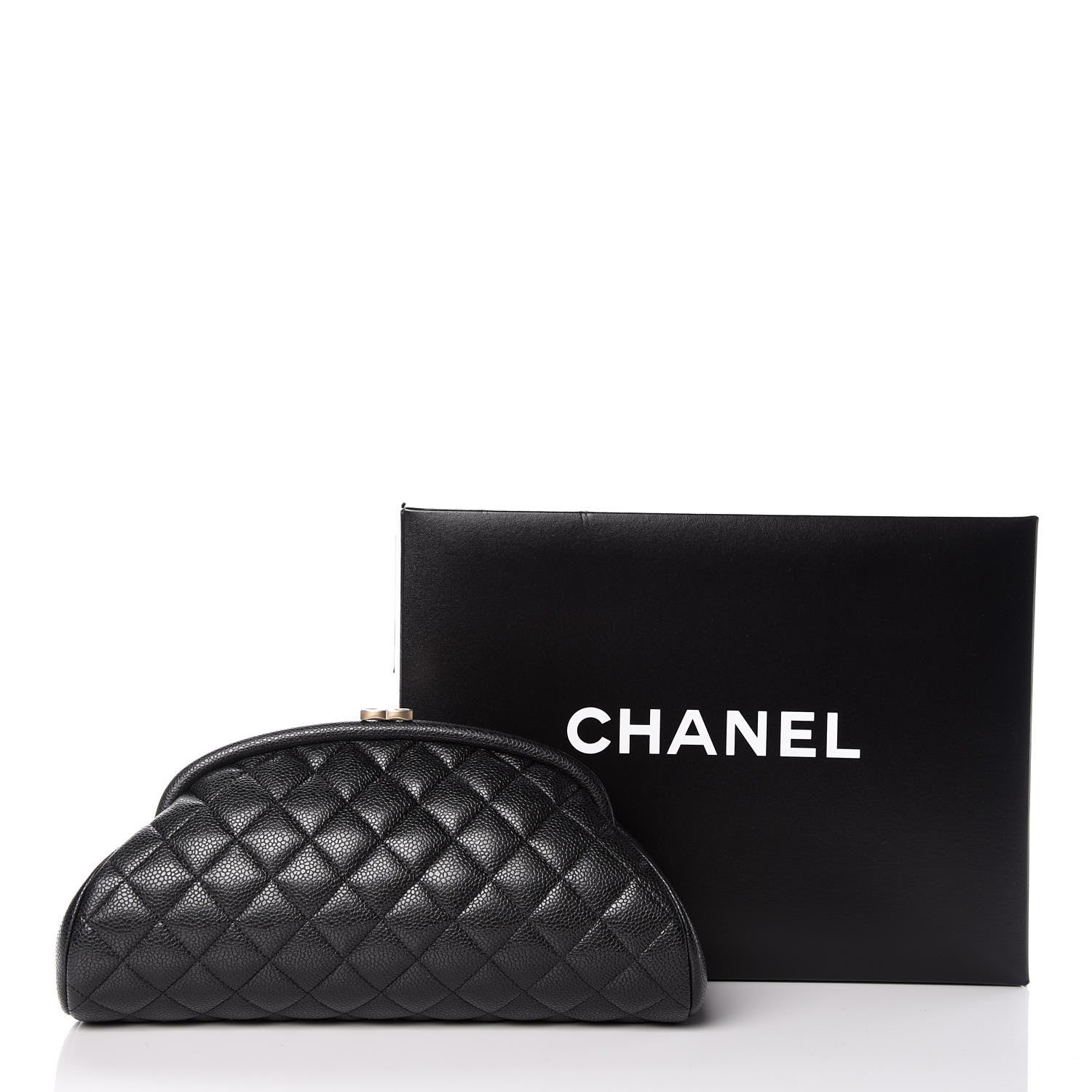 Chanel Caviar Quilted Timeless Clutch Black 10 of 10