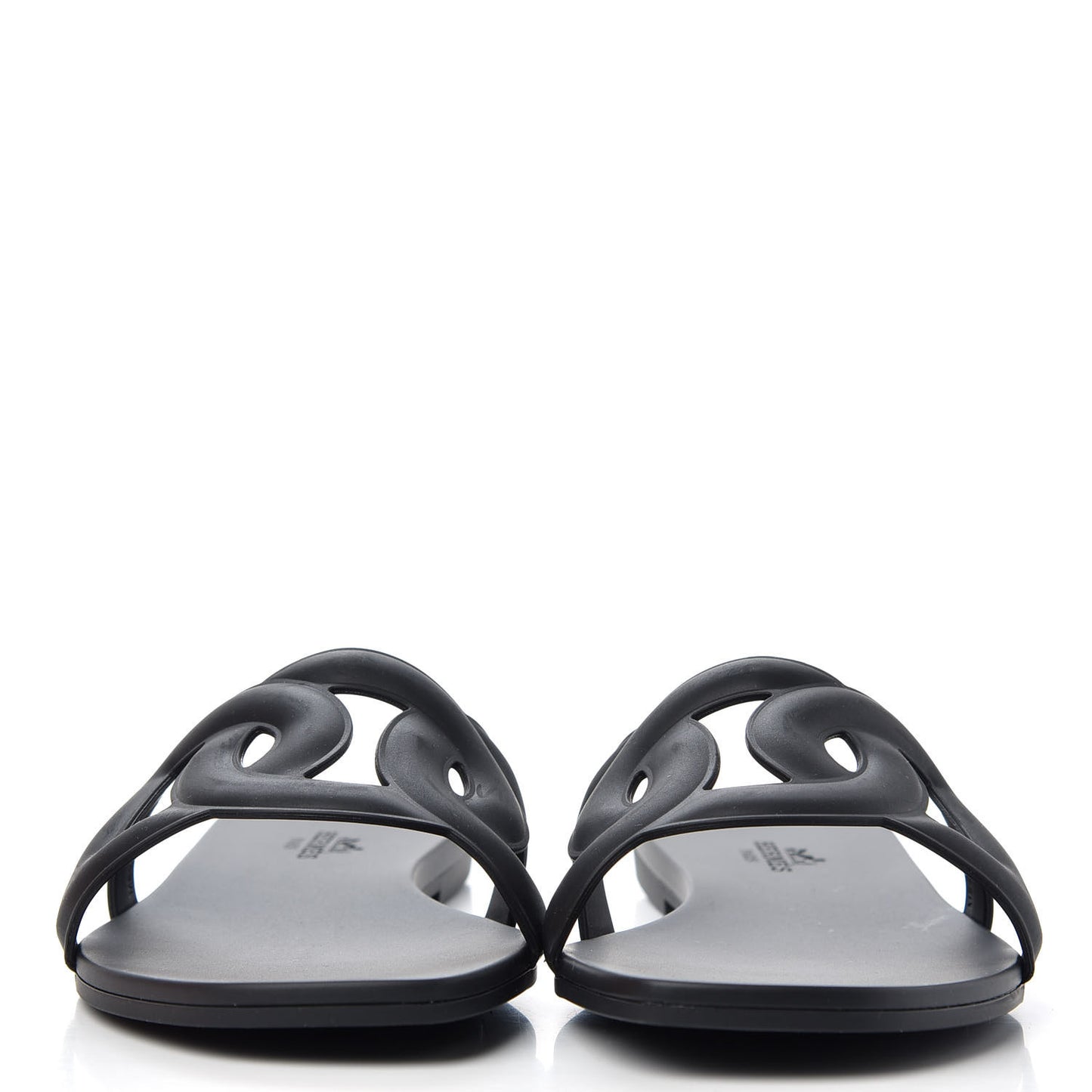Rubber Aloha Sandals 38 Black