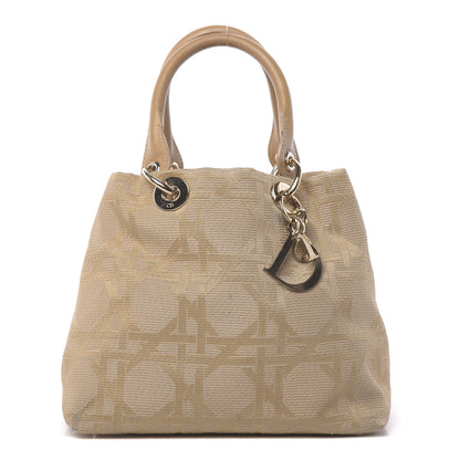 Christian Dior Canvas Cannage Small Soft Lady Dior Shopping Tote Beige 1 of 12