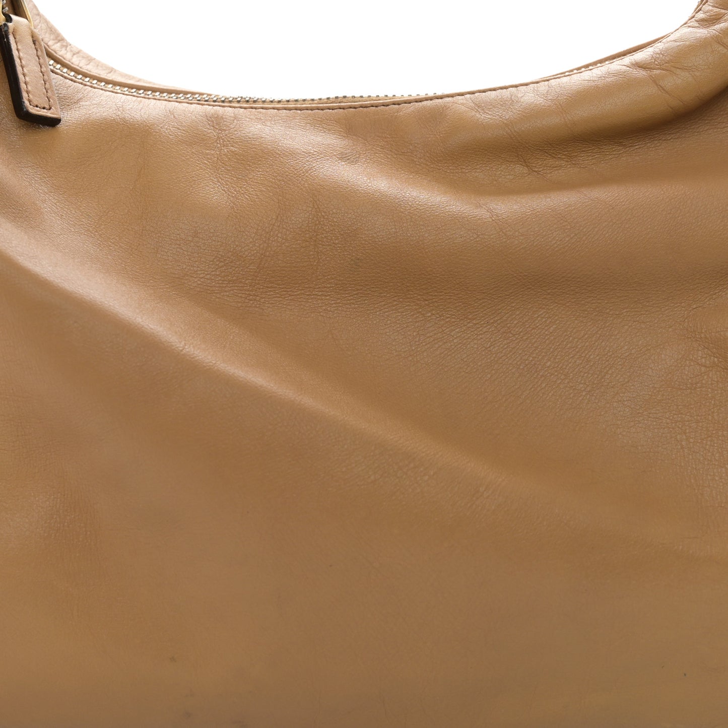 Calfskin Medium Horsebit Chain Hobo Tan