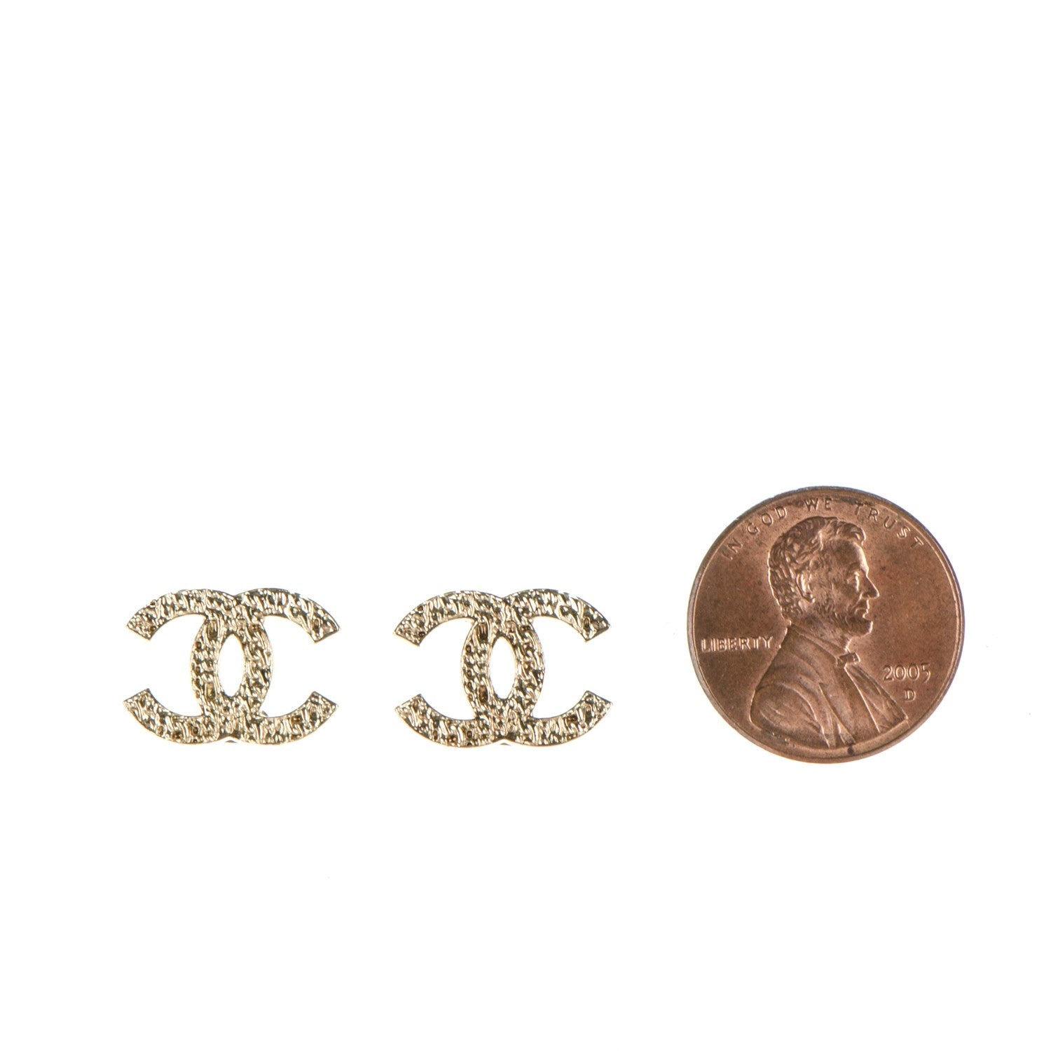 Chanel CC Chain Earrings Gold 2 of 4