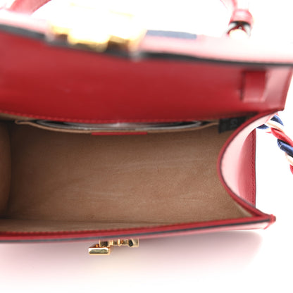 Gucci Calfskin Mini Sylvie Top Handle Bag Hibiscus Red 5 of 14