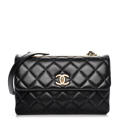 Chanel Lambskin Quilted Medium Trendy CC Flap Black 1 of 8