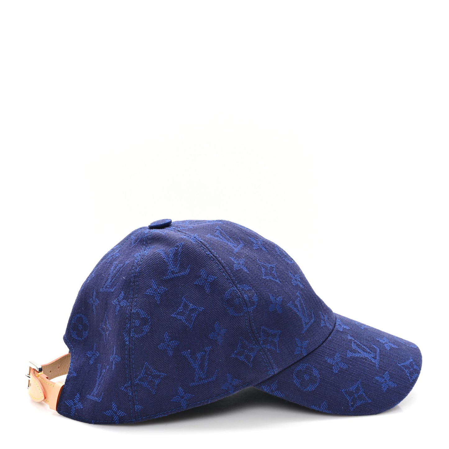 Cotton Monogram Essential Cap M Blue