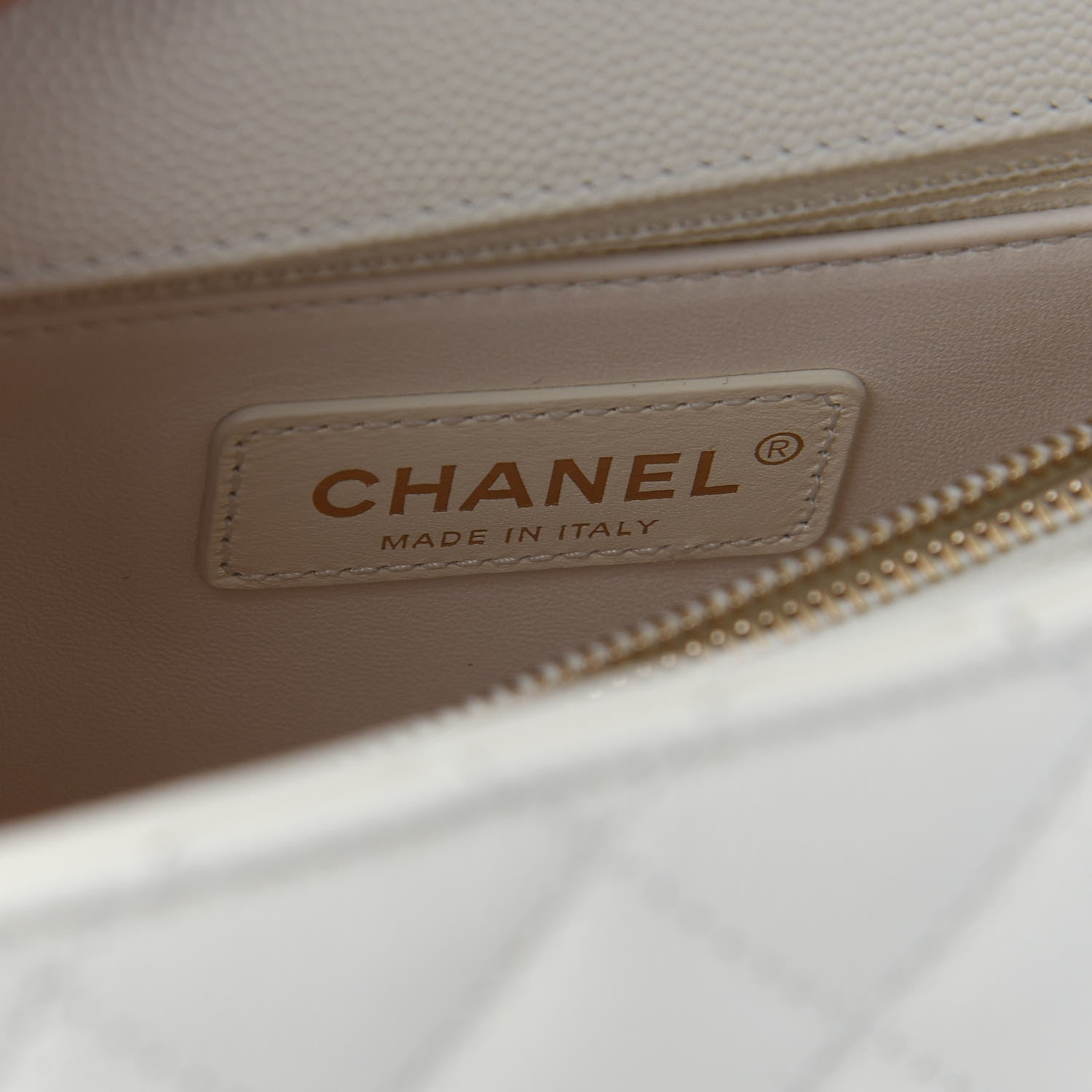 Chanel Caviar Quilted Small Coco Handle Flap White 5 of 9