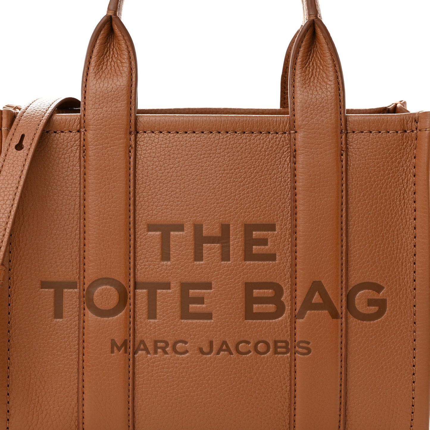 Grained Calfskin Small The Tote Bag Argan Oil