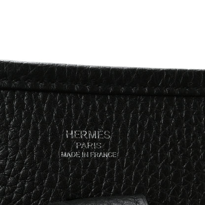 Hermes Taurillon Clemence Evelyne 23 Poche III Black 6 of 11