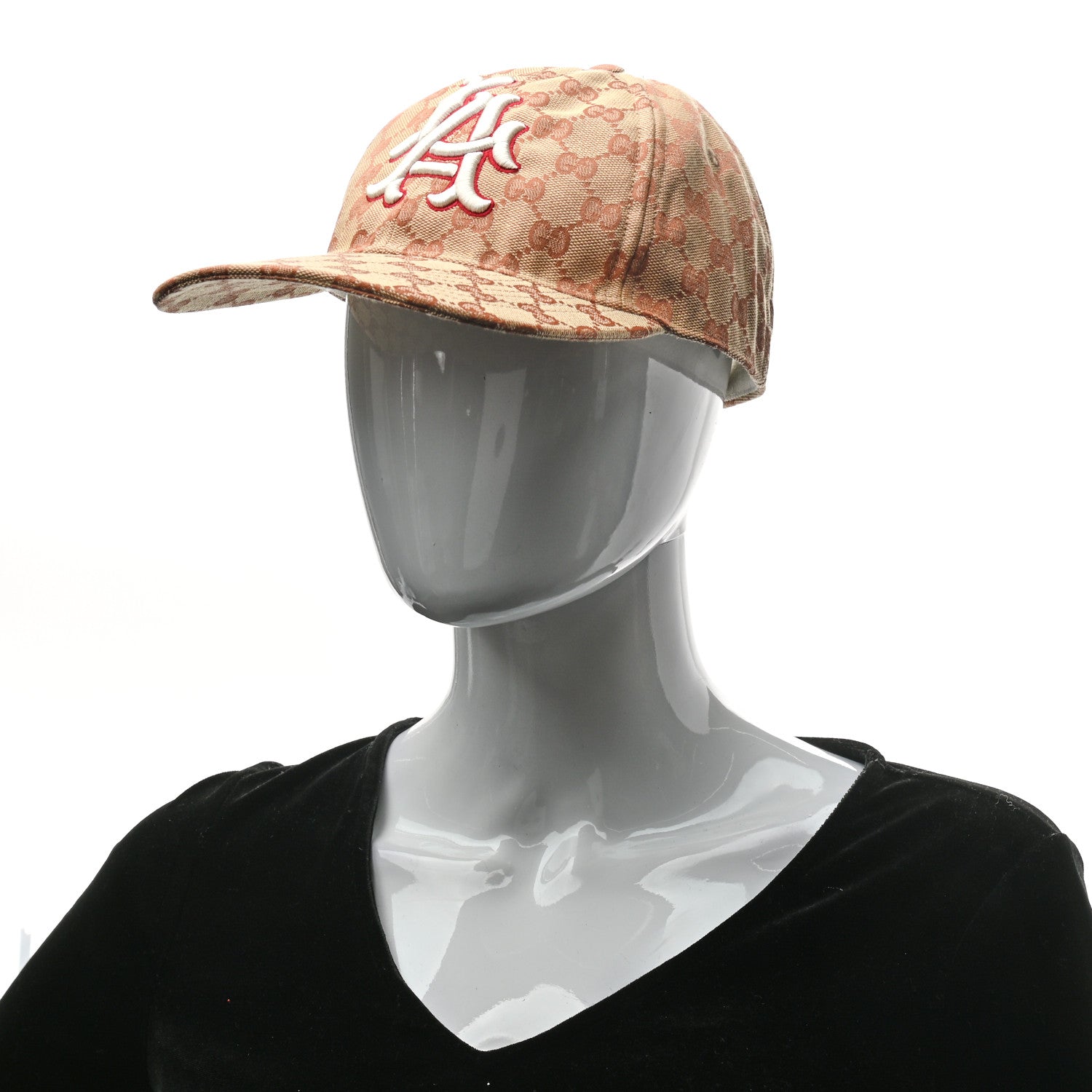 Gucci X MLB Monogram LA Dodgers Baseball Hat 57-61 Beige Ruggine 2 of 8