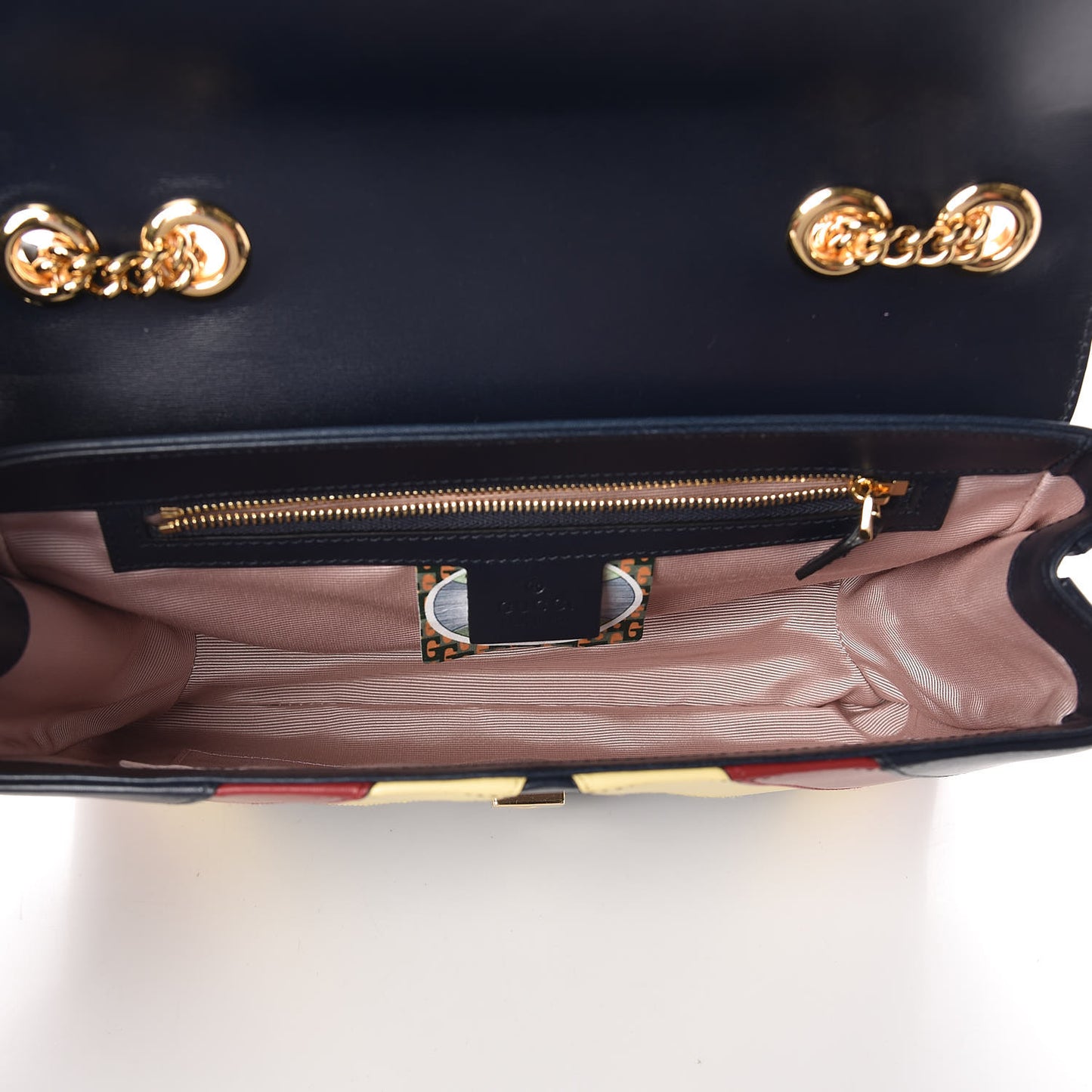 Vitello Palmellato Lux Crystal Medium Rajah Shoulder Bag Blue Romantic Cerise Butter Multicolor