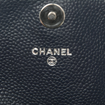 Chanel Caviar Half Moon Wallet On Chain WOC Marine 6 of 8