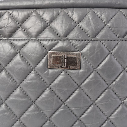 Chanel Aged Calfskin Quilted Large Reissue Camera Case Grey 9 of 9