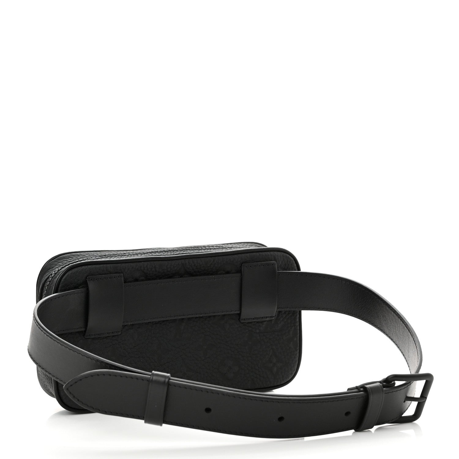 Louis Vuitton Taurillon Monogram Uniformes Solar Ray Soft Pochette Volga Belt Bag Black 3 of 9