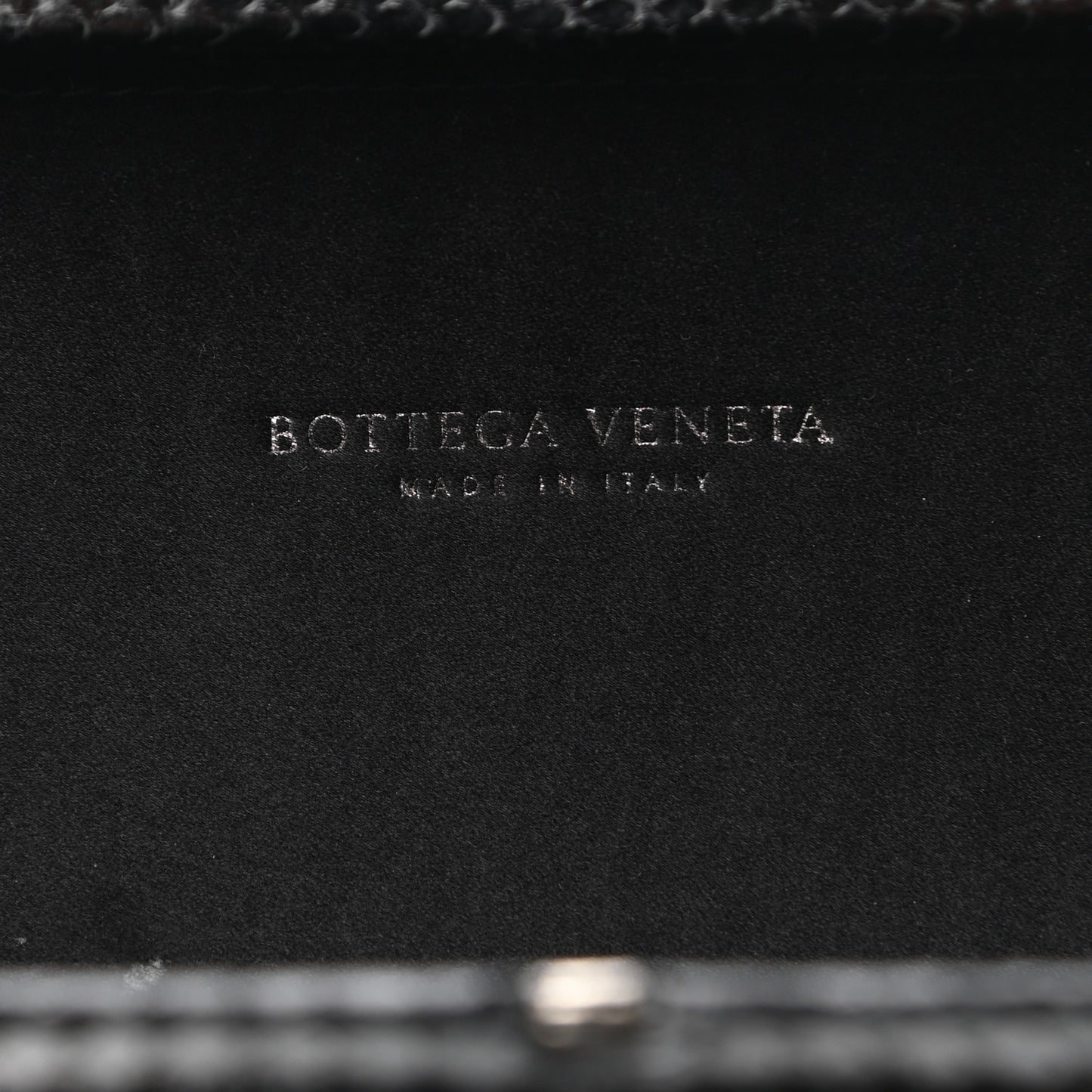 Satin Ayers Intreccio Impero Stretch Knot Clutch Black