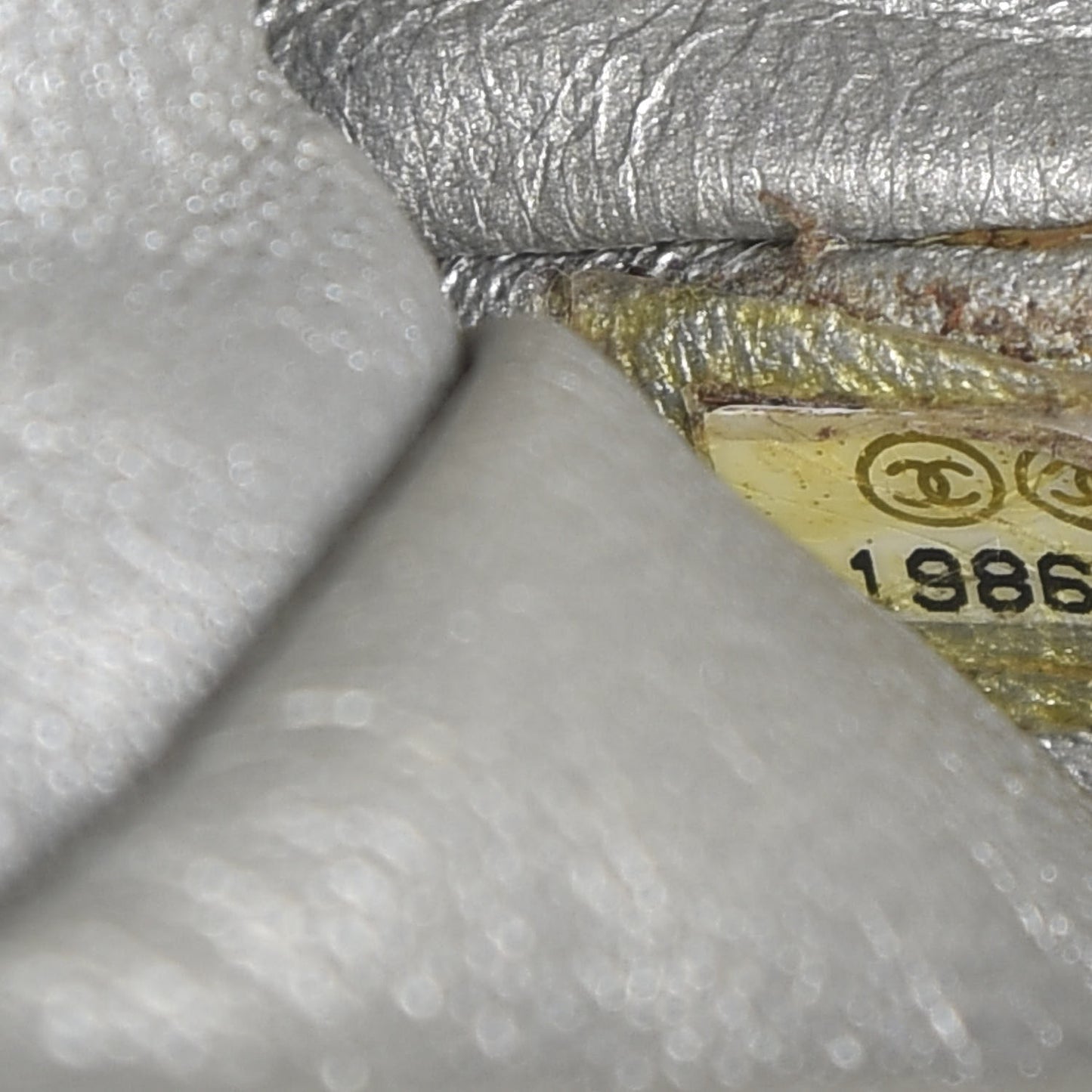 Metallic Aged Calfskin Quilted 2.55 Reissue 227 Flap Silver