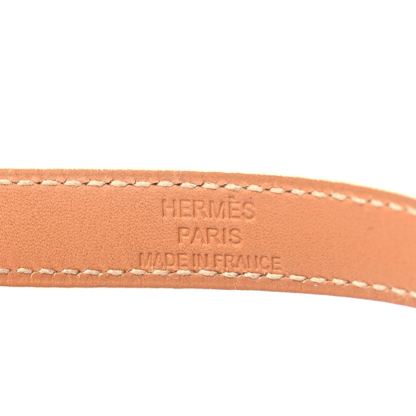 Epsom Kelly Double Tour Bracelet S White