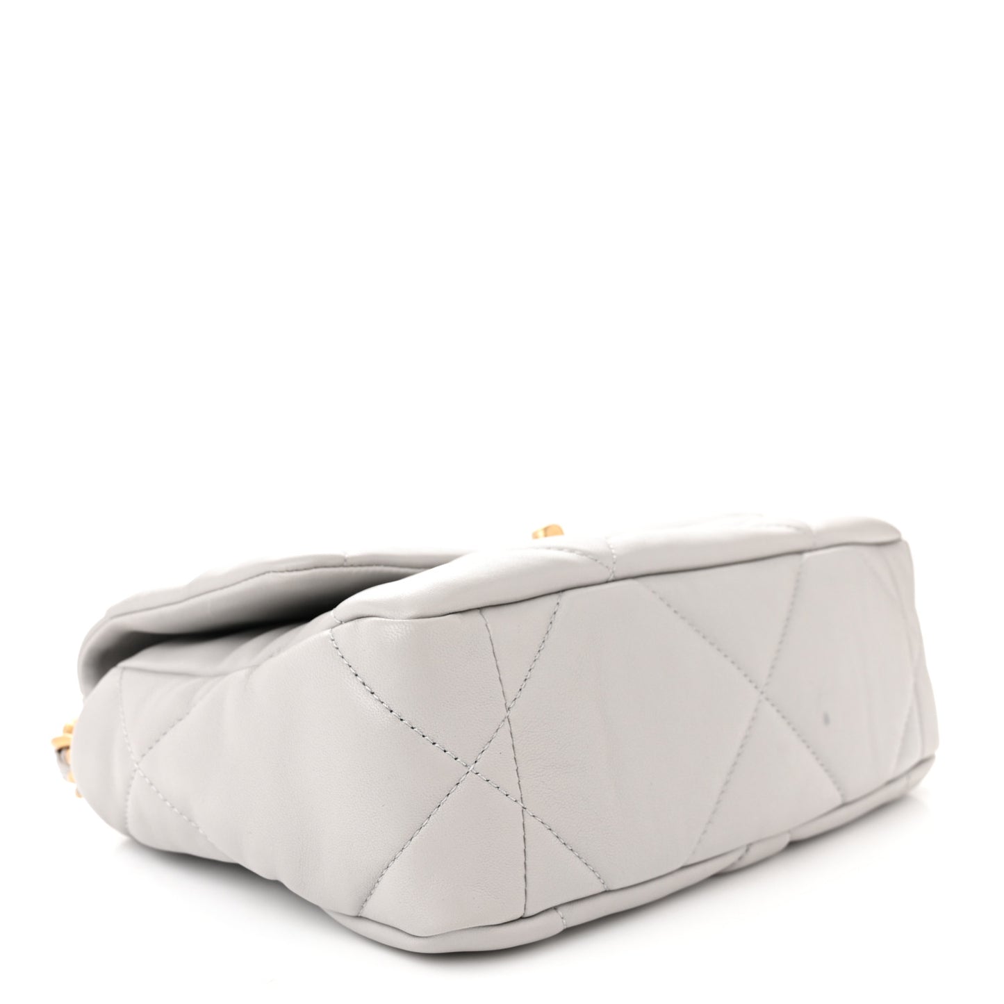 Lambskin Quilted Medium Chanel 19 Flap Grey
