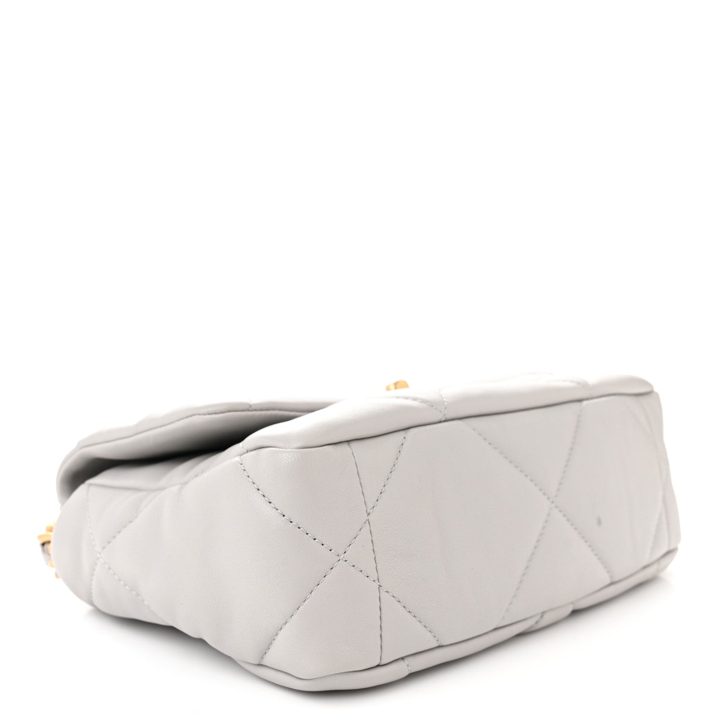 Chanel Lambskin Quilted Medium Chanel 19 Flap Grey 4 of 11