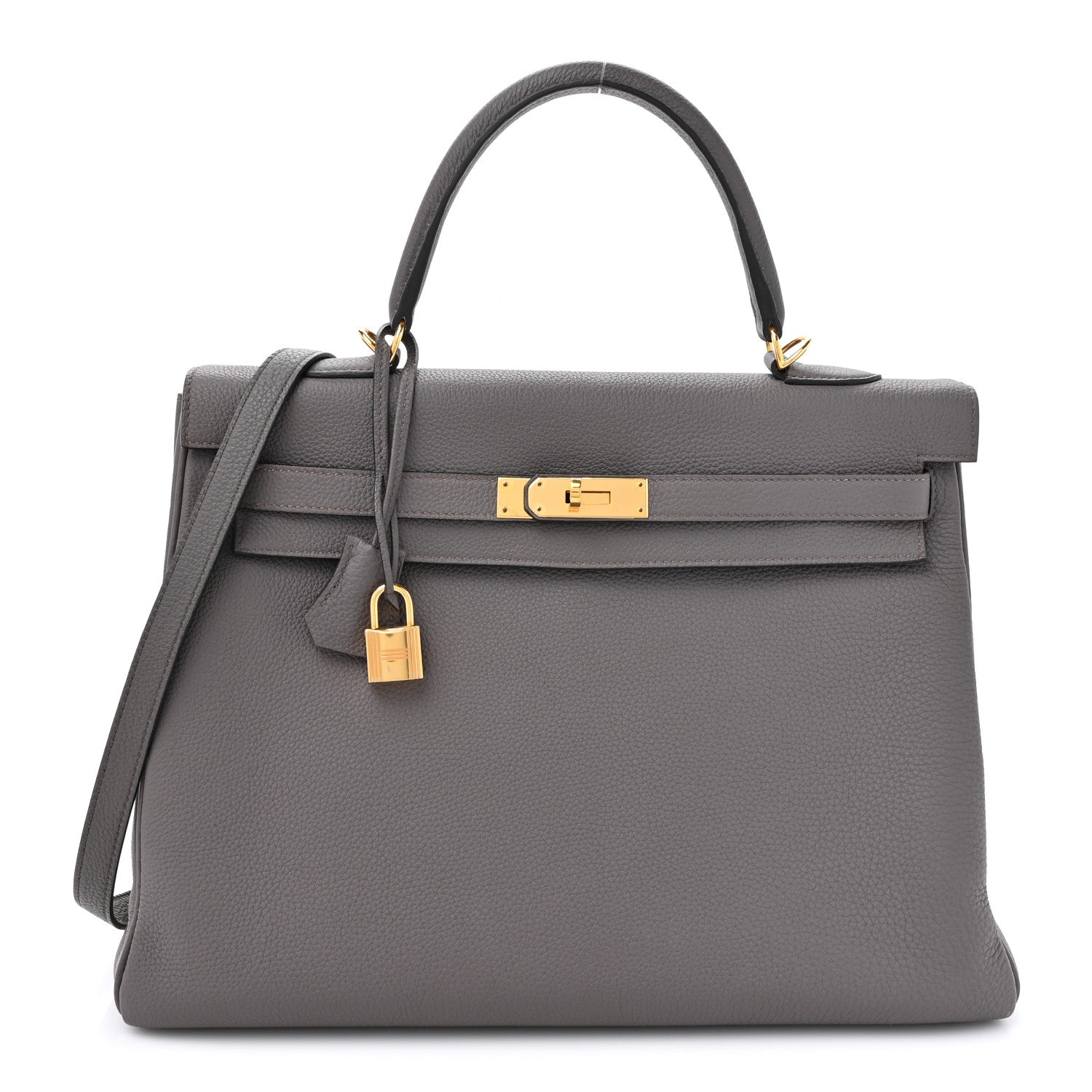 Hermes Togo Kelly Retourne 35 Etain 1 of 17