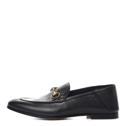 Gucci Lambskin Mens Brixton Horsebit Loafers 7.5 Black 1 of 9
