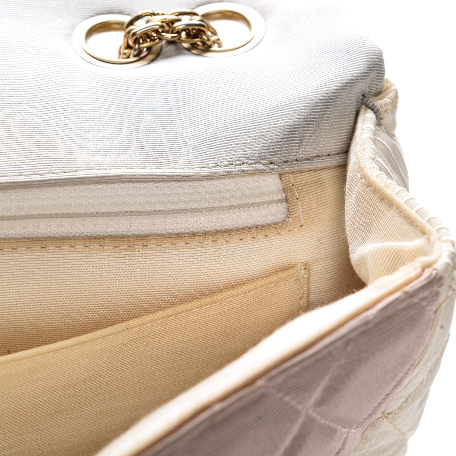 Chanel Grosgrain Satin Tri-Color 2.55 Reissue Flap Grey Pink White 12 of 12