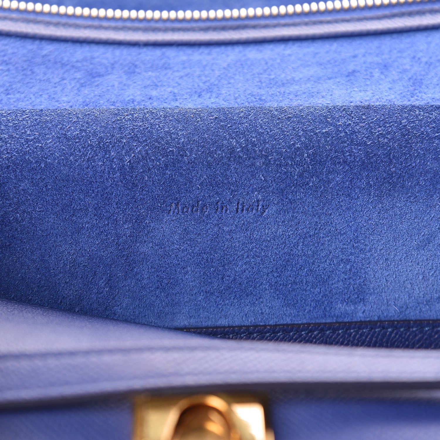Celine Grained Calfskin Mini Belt Bag Indigo 7 of 11