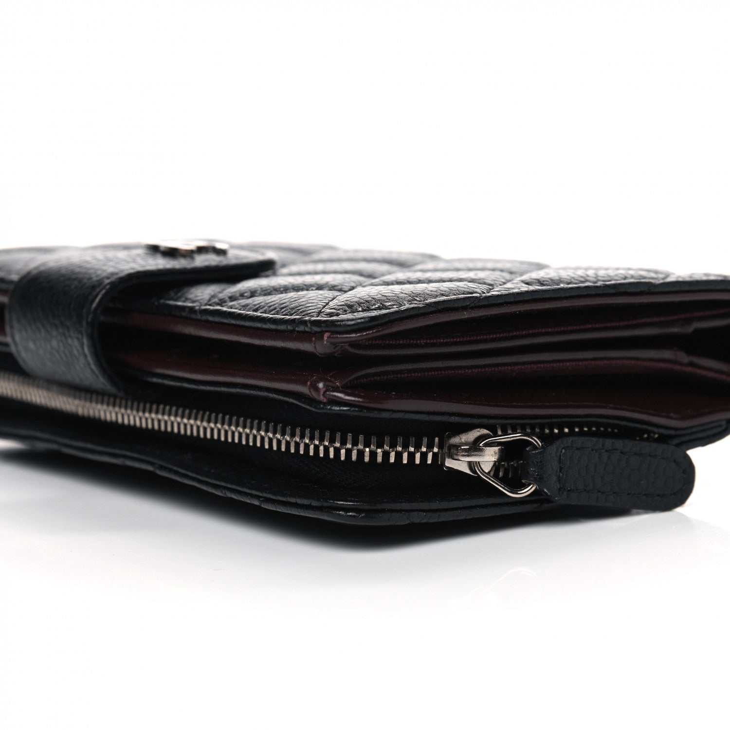 Chanel Caviar Quilted Zipped Pocket Wallet Black 8 of 8