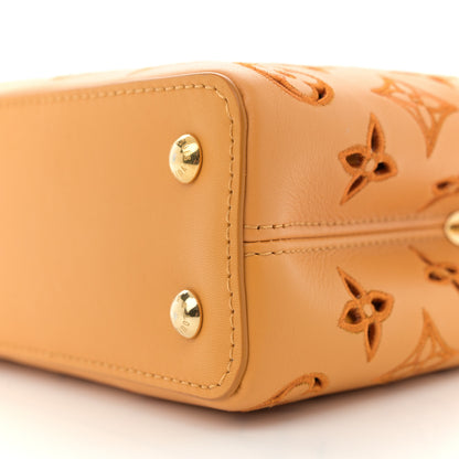 Louis Vuitton Calfskin LV Broderie Anglaise Mini Capucines Saffron 9 of 9
