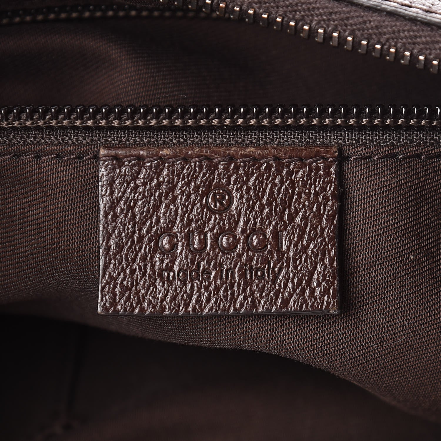 Gucci Monogram Web Medium Half Moon Hobo Dark Brown 6 of 11