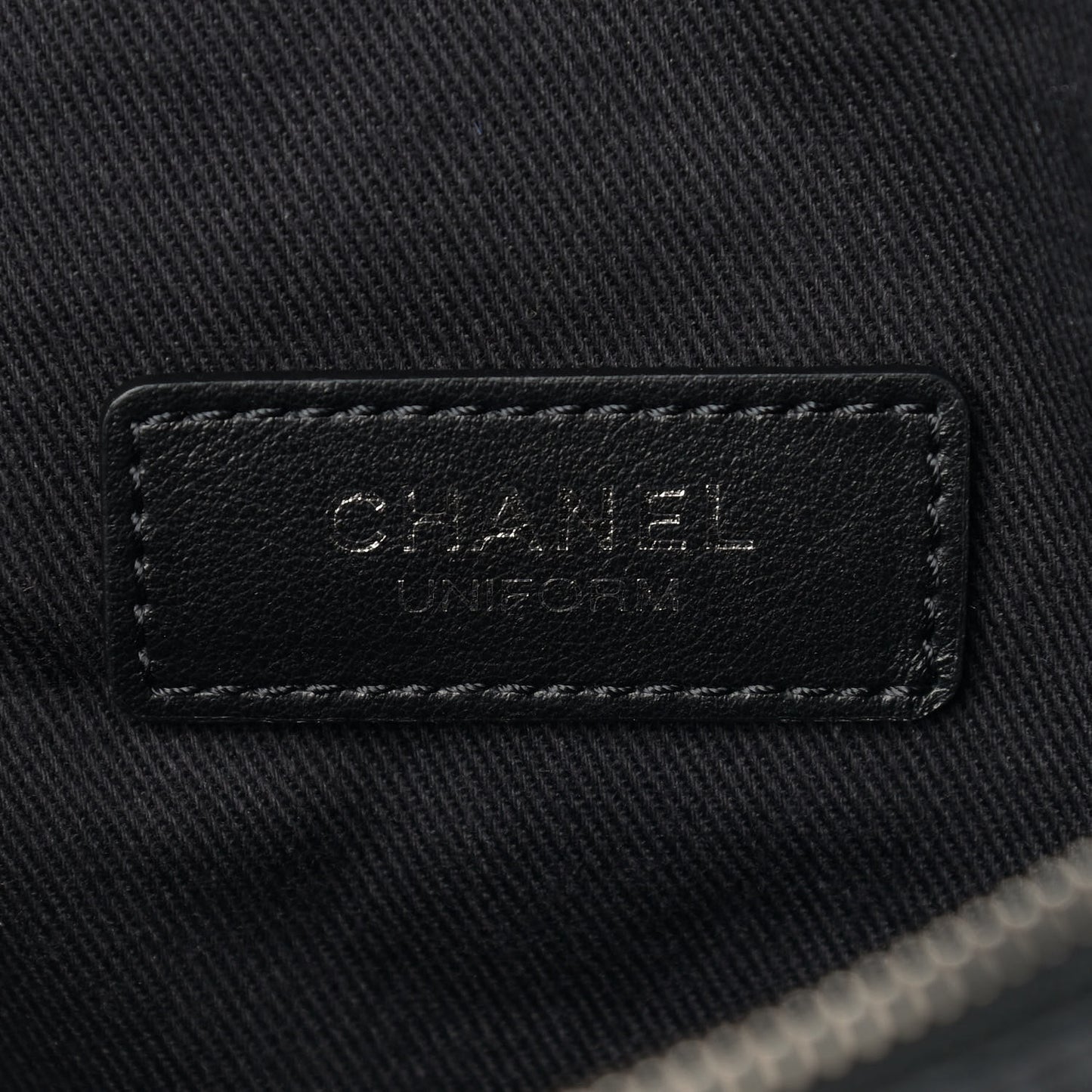 Lambskin Quilted Waist Belt Bag Black