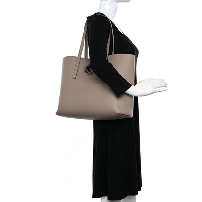 Fendi Vitello Vienna Enamel F is Fendi Shopping Tote Tortora Taupe 2 of 11