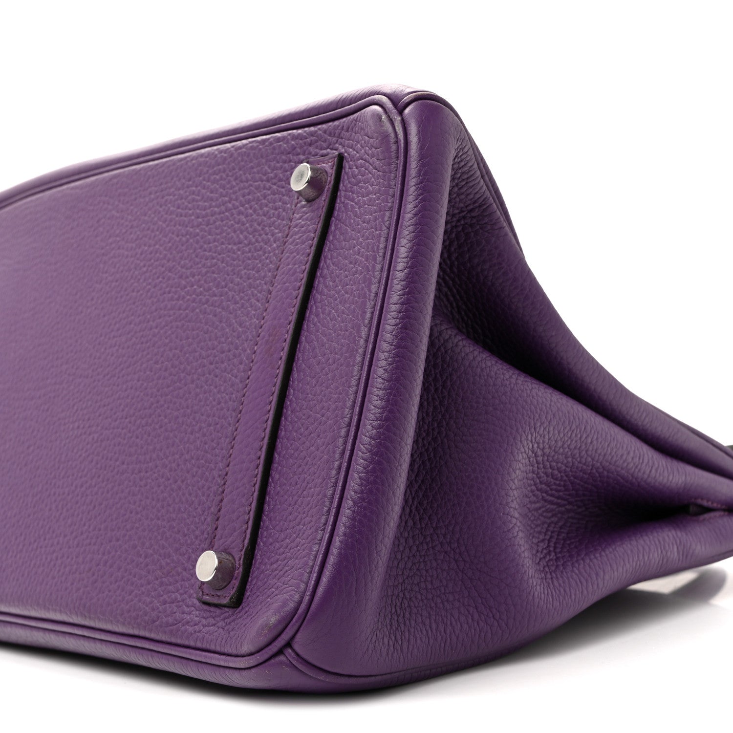 Hermes Taurillon Clemence Birkin 35 Ultraviolet 28 of 40