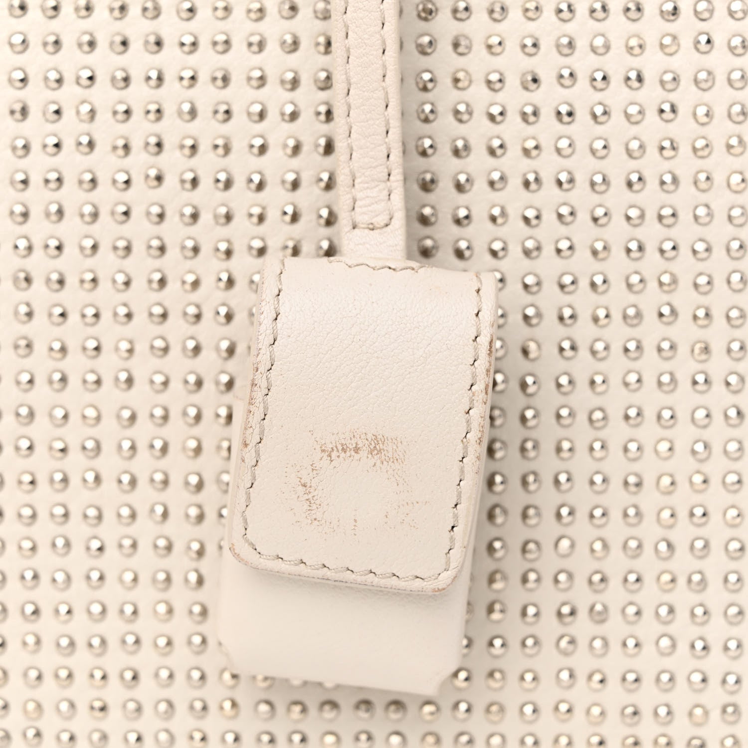 Saint Laurent Calfskin Studded Small Sac De Jour White 20 of 20
