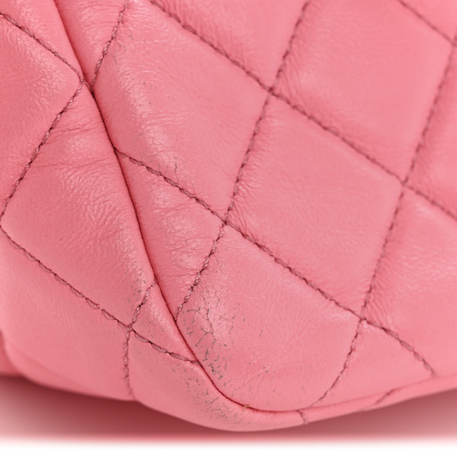 Chanel Lambskin Quilted Small Pearl Crush Hobo Pink 13 of 13