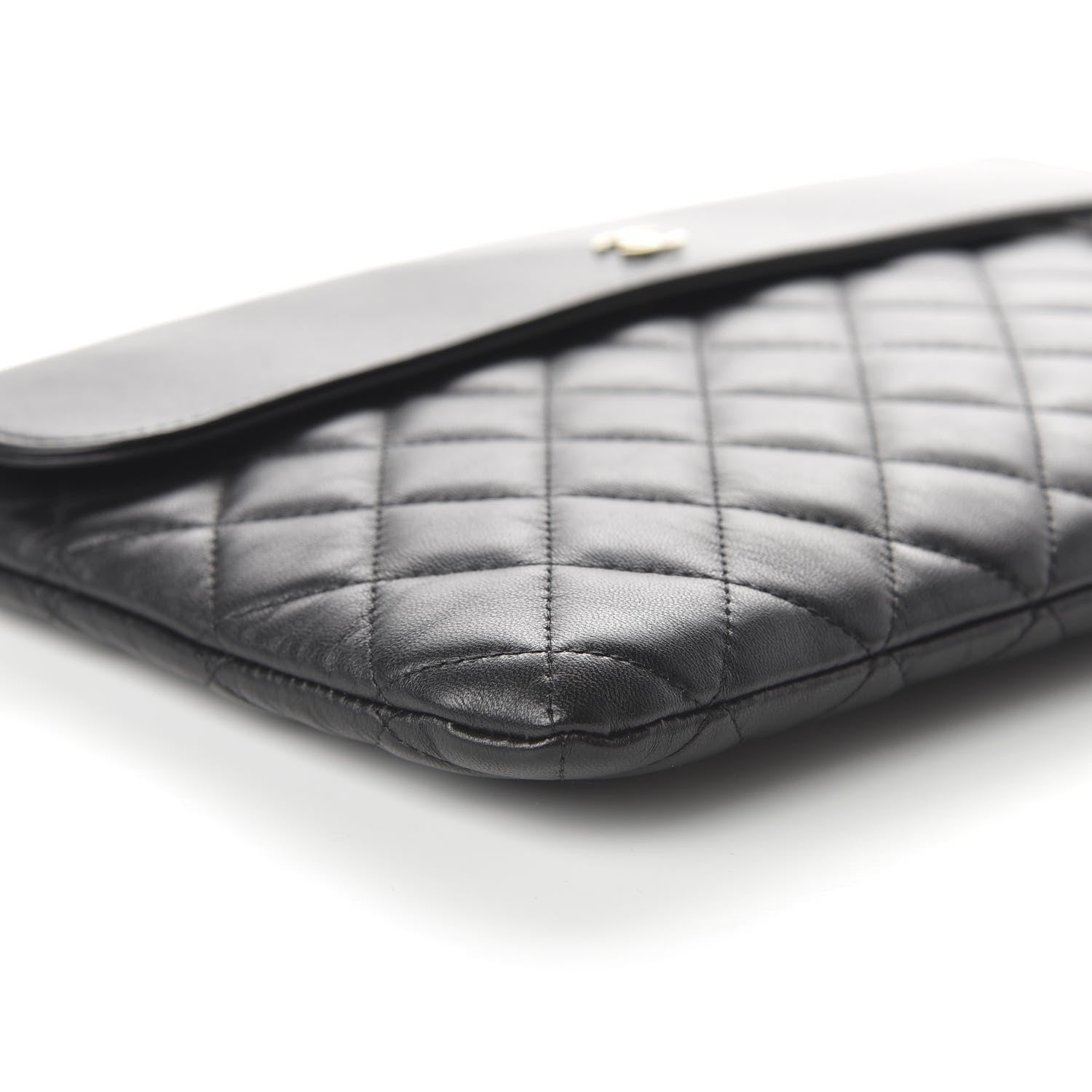 Chanel Lambskin Quilted Medium Flap Cosmetic Case Black 6 of 11